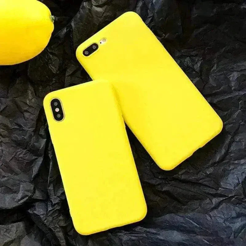 HypedEffects Lemon Yellow Phone Case compatible with iPhone