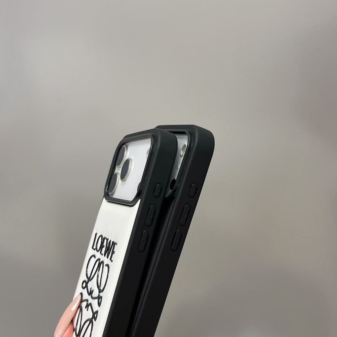 HypedEffects Loewe Anagram Signature Luxury Case for iPhone 14 to 17 Pro Max