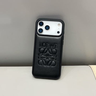 HypedEffects Loewe Anagram Signature Luxury Case for iPhone 14 to 17 Pro Max