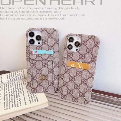 HypedEffects Louis Vuitton And Gucci Double Card Holder iPhone Case