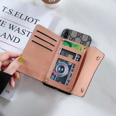 HypedEffects louis vuitton and gucci iPhone Cases with Integrated Wallet