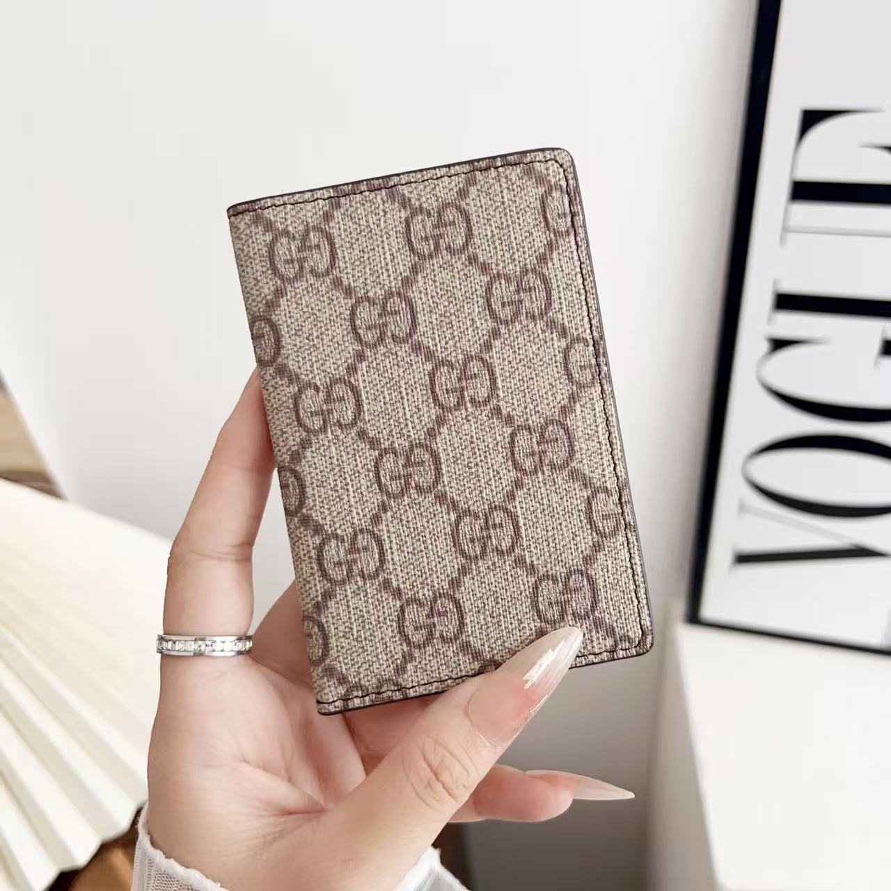 HypedEffects louis vuitton and gucci Slim Card Holder Wallet Luxury Designer Card Case