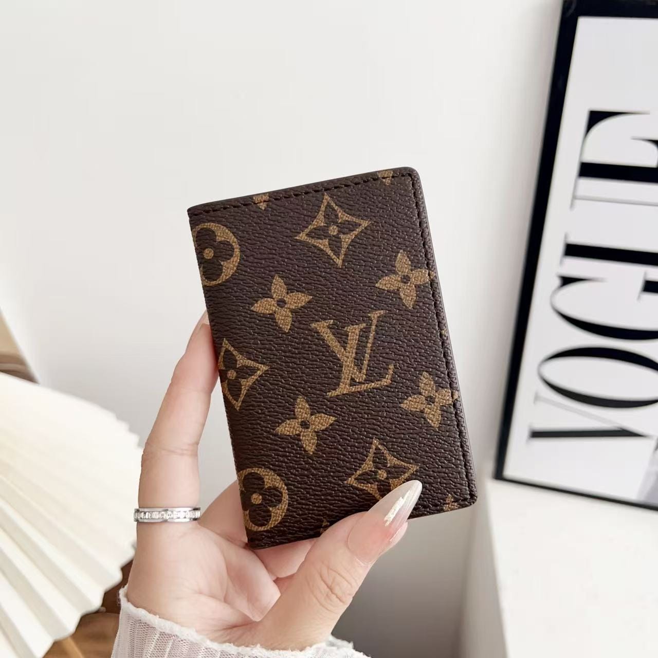 HypedEffects louis vuitton and gucci Slim Card Holder Wallet Luxury Designer Card Case