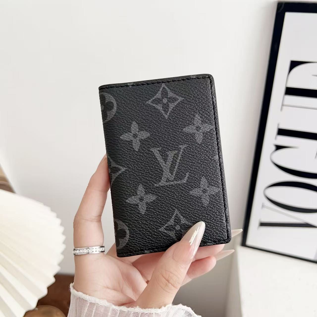 HypedEffects louis vuitton and gucci Slim Card Holder Wallet Luxury Designer Card Case