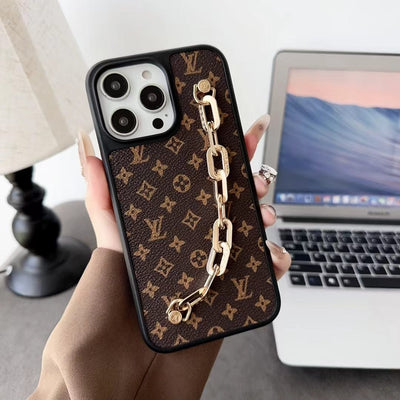 HypedEffects louis vuitton Chain-Accent Designer iPhone Cases