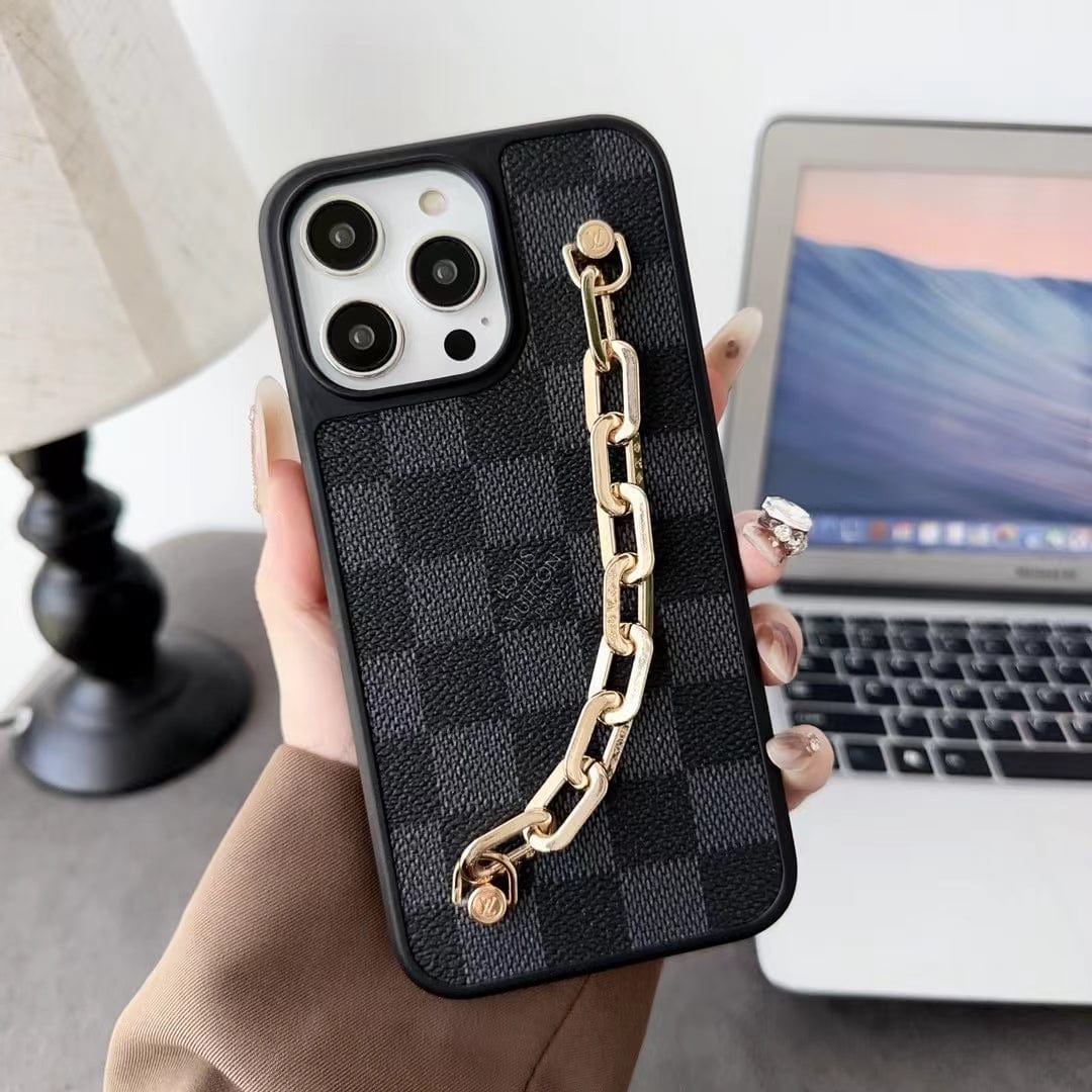 HypedEffects louis vuitton Chain-Accent Designer iPhone Cases