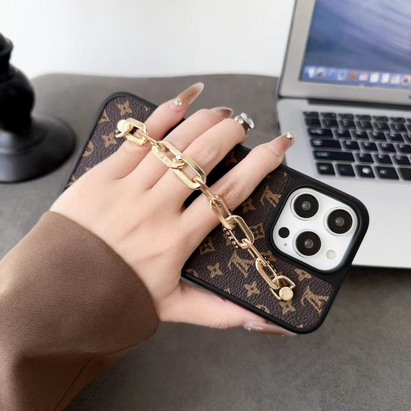 HypedEffects louis vuitton Chain-Accent Designer iPhone Cases