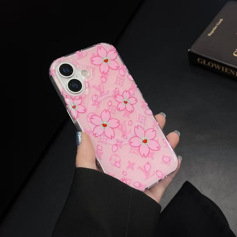 HypedEffects louis vuitton Cherry Blossom Monogram iPhone Case