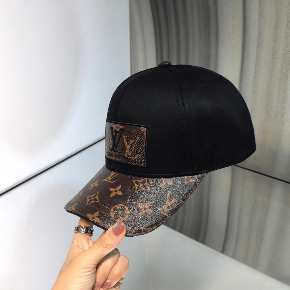 HypedEffects louis vuitton Classic Black & Brown Cap - Monogram Signature Design