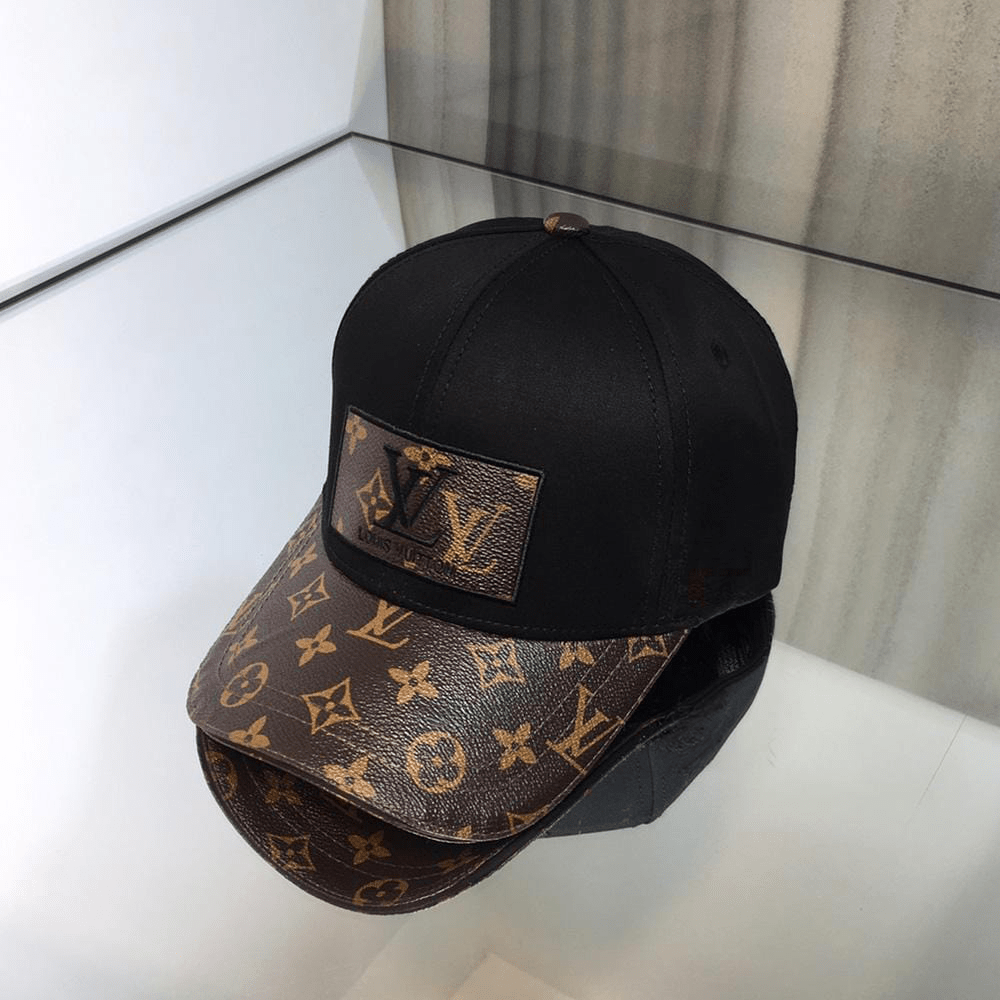 HypedEffects louis vuitton Classic Black & Brown Cap - Monogram Signature Design