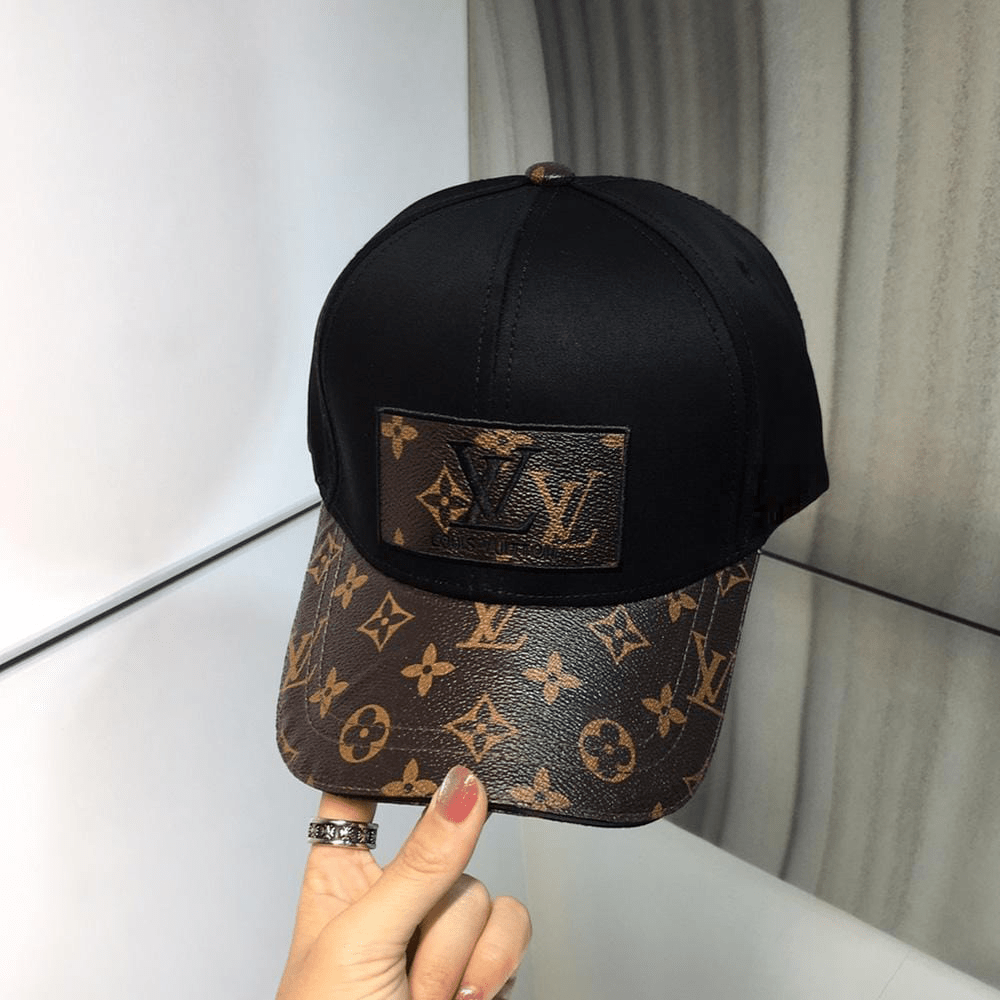 HypedEffects louis vuitton Classic Black & Brown Cap - Monogram Signature Design