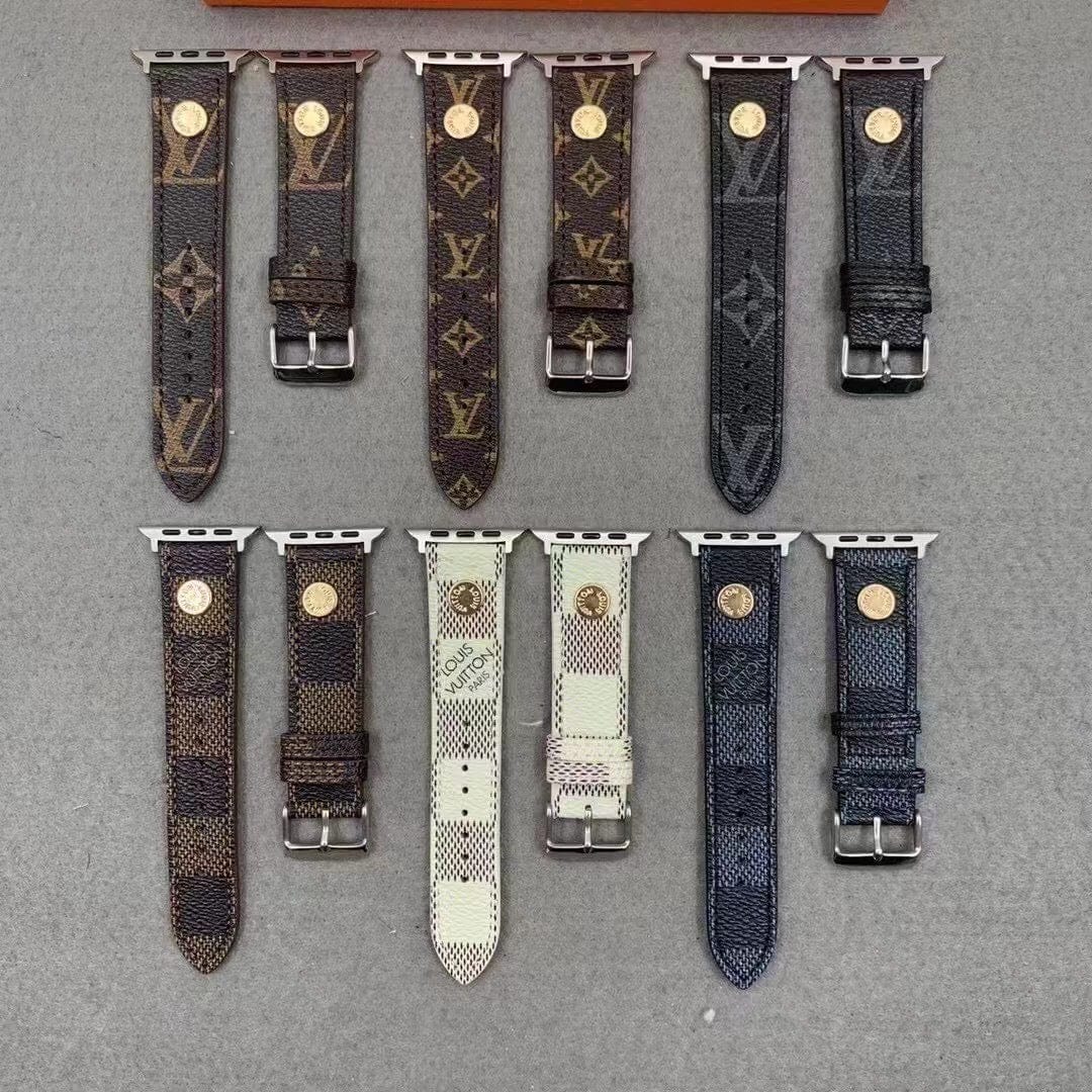 HypedEffects louis vuitton Elegant Leather Watch Band 38/40/41/42/44/45/49 mm