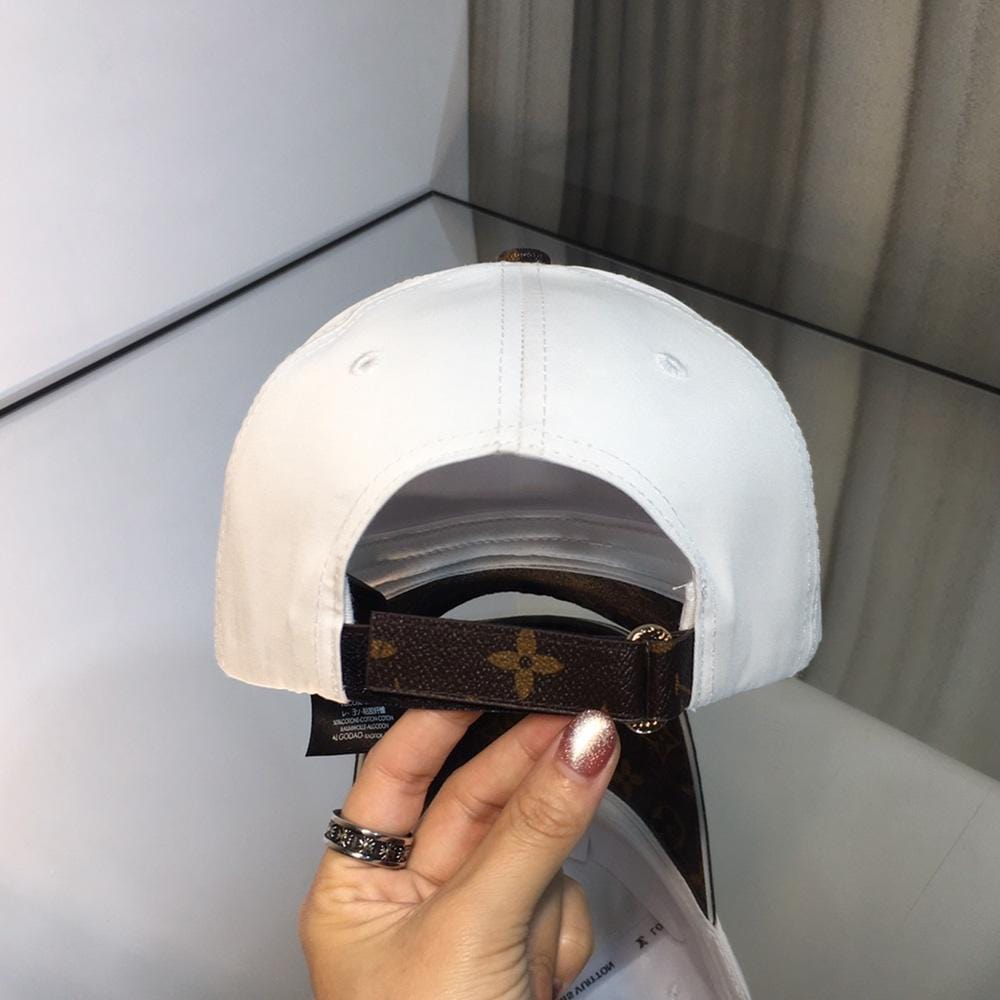 HypedEffects louis vuitton Elegant White & Brown Cap for Men | Men Cap's