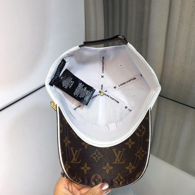 HypedEffects louis vuitton Elegant White & Brown Cap for Men | Men Cap's
