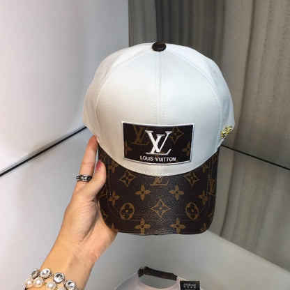 HypedEffects louis vuitton Elegant White & Brown Cap for Men | Men Cap's