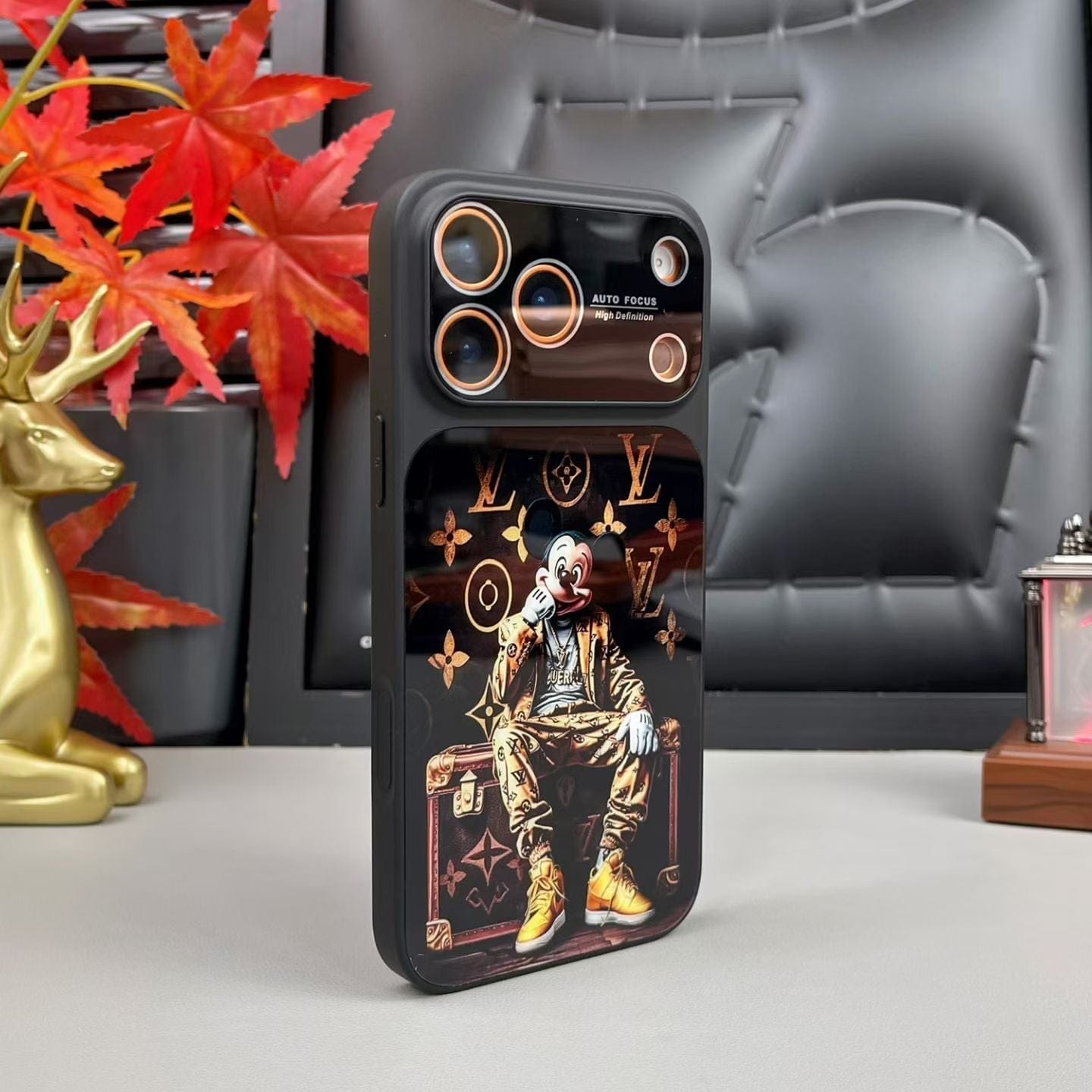 HypedEffects louis vuitton Graphic Monogram Luxury Phone Case for iPhone 14 to iPhone 17 Pro Max