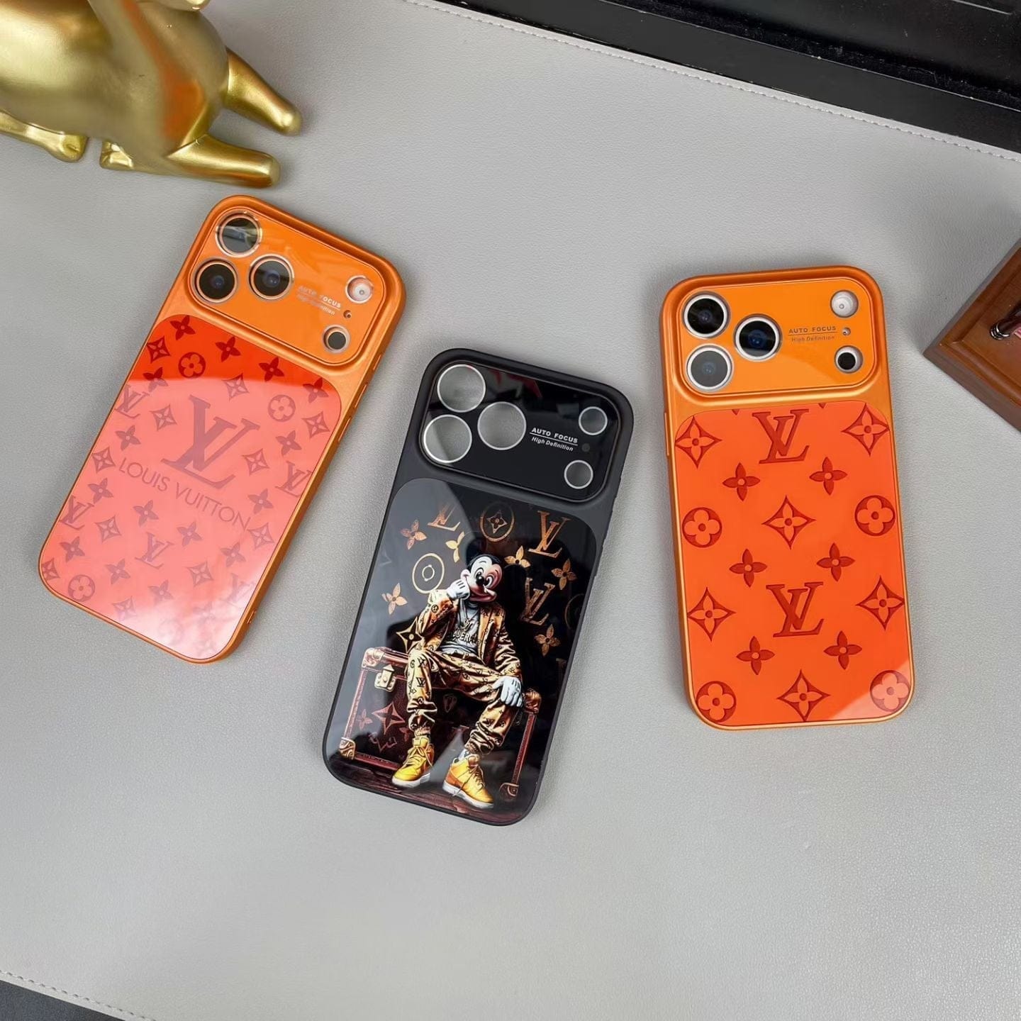 HypedEffects louis vuitton Graphic Monogram Luxury Phone Case for iPhone 14 to iPhone 17 Pro Max