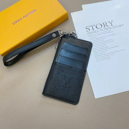 HypedEffects louis vuitton & gucci Luxury Zipper Card Holder Wallet with Wrist Strap