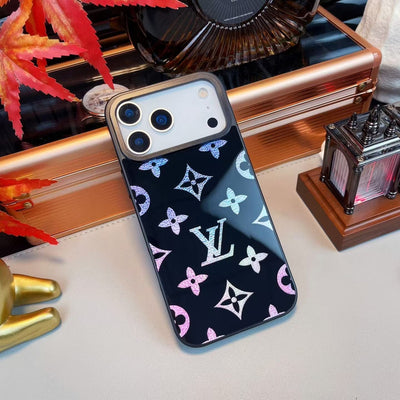 HypedEffects louis vuitton Holographic Monogram Luxury Phone Case for iPhone 14 to iPhone 17 Pro Max