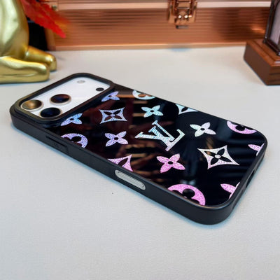 HypedEffects louis vuitton Holographic Monogram Luxury Phone Case for iPhone 14 to iPhone 17 Pro Max