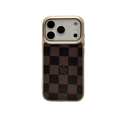 HypedEffects louis vuitton Iconic Monogram and Damier Case Luxury Edition for iPhone 14 to 17 Pro Max