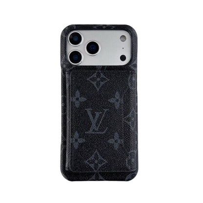 HypedEffects louis vuitton Iconic Monogram Card Holder Case for iPhone 13 to 17 Pro Max