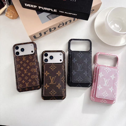 HypedEffects louis vuitton Iconic Monogram Card Holder Case for iPhone 13 to 17 Pro Max