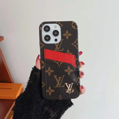 HypedEffects Louis Vuitton iPhone 15 Cover Case With Credit Card Slot