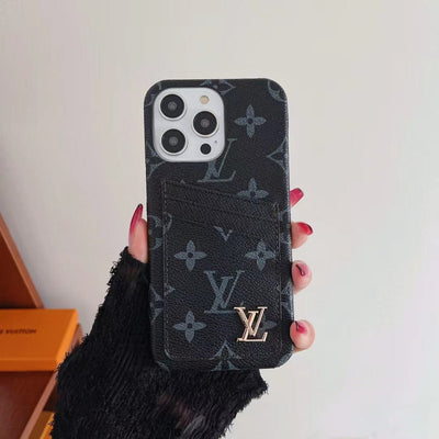 HypedEffects Louis Vuitton iPhone 15 Cover Case With Credit Card Slot