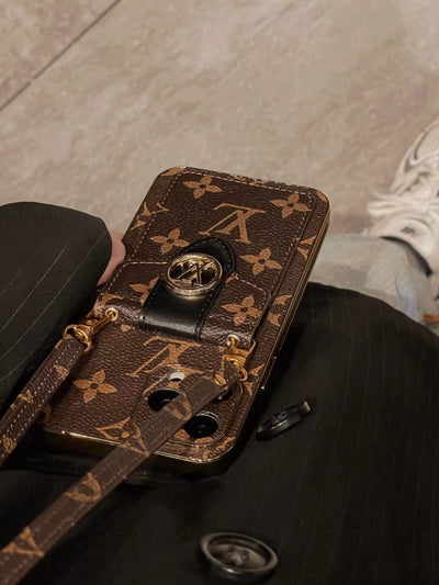 HypedEffects louis vuitton iPhone 15 Wallet Case Style and Protection