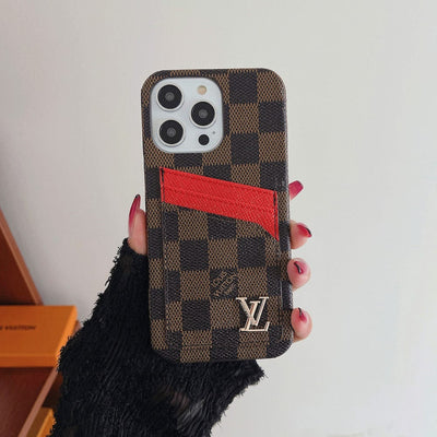 HypedEffects louis vuitton iPhone 17 Cases with Extra Pouch - New Edition