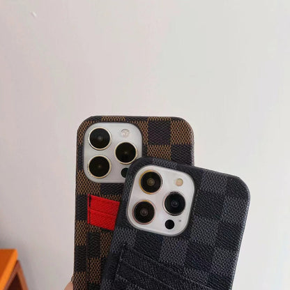 HypedEffects louis vuitton iPhone 17 Cover Case With Credit Card Slot