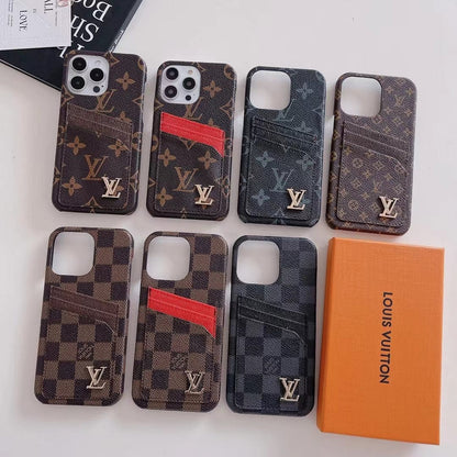 HypedEffects louis vuitton iPhone 17 Cover Case With Credit Card Slot