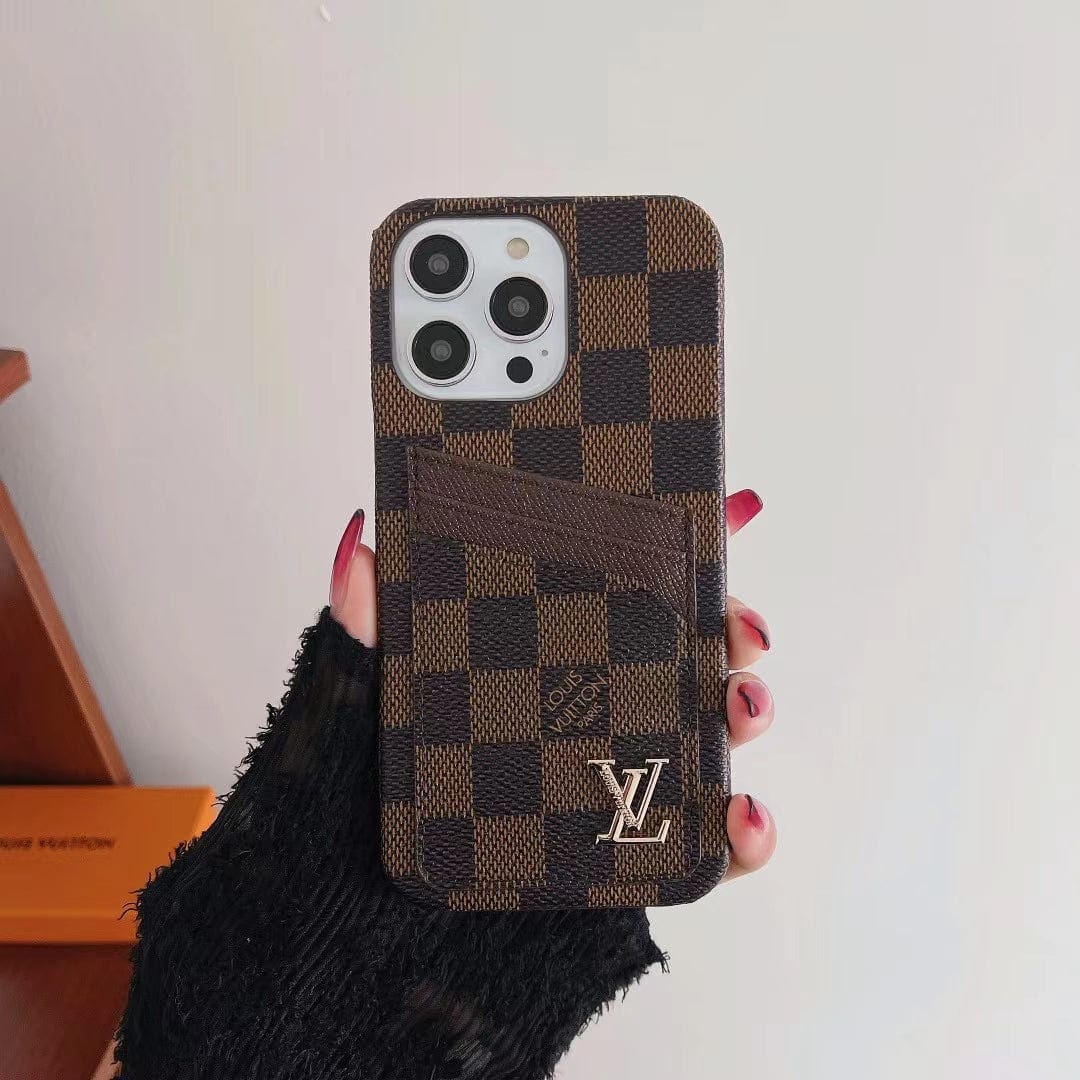 HypedEffects louis vuitton iPhone 17 Cover Case With Credit Card Slot