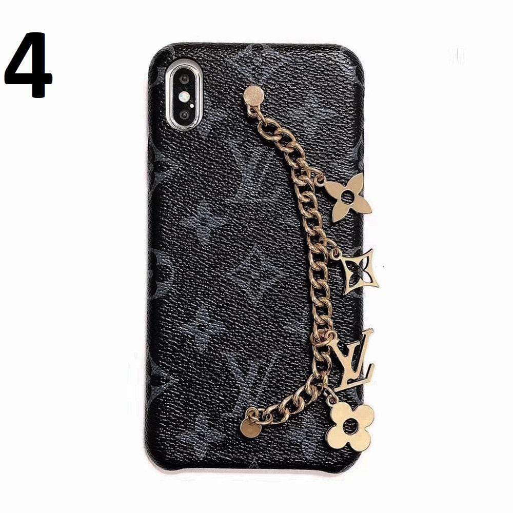 HypedEffects louis vuitton Leather Phone Cases With Straps for iPhone 14