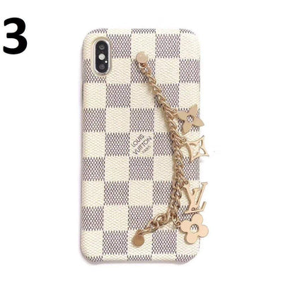 HypedEffects louis vuitton Leather Phone Cases With Straps for iPhone 14