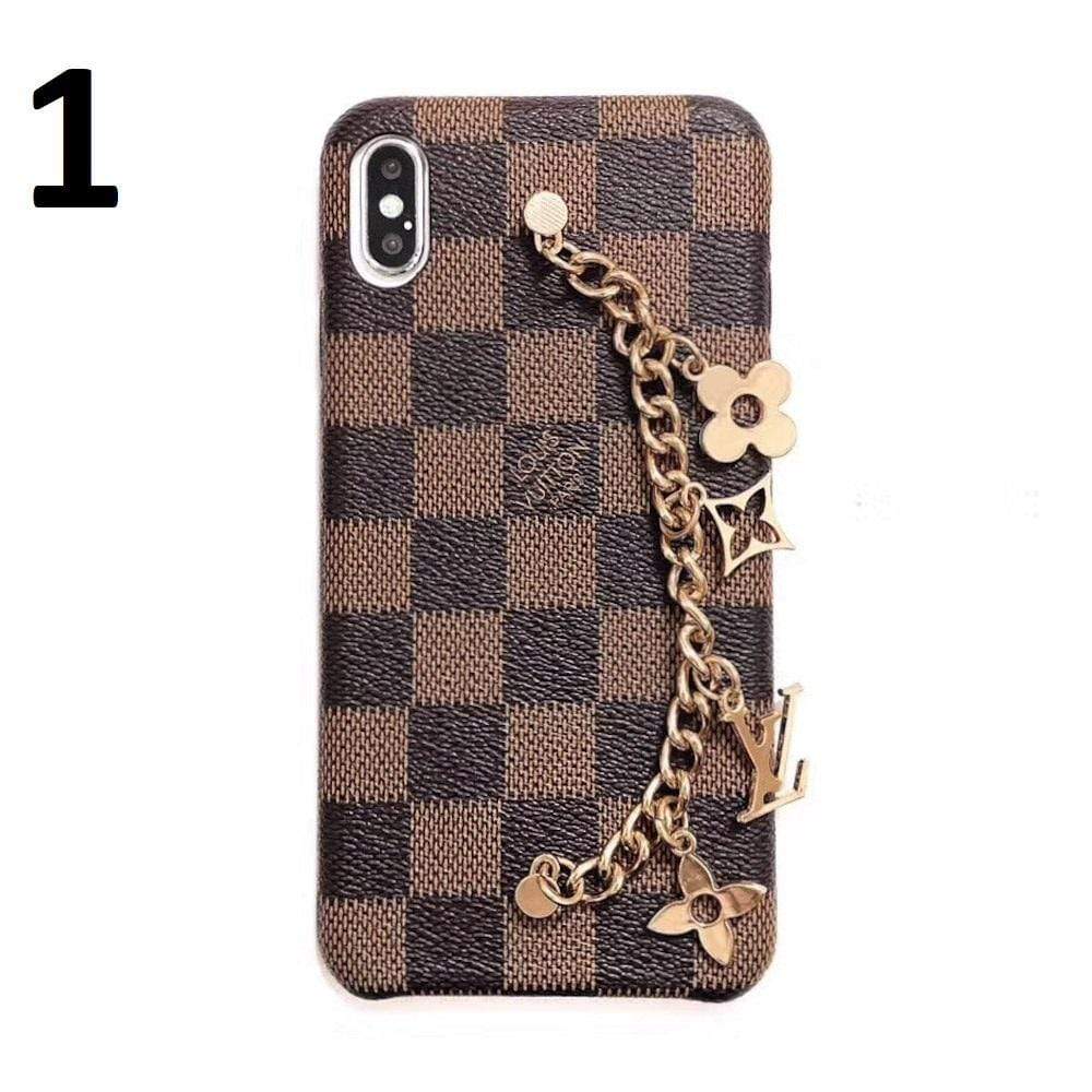 HypedEffects louis vuitton Leather Phone Cases With Straps for iPhone 14