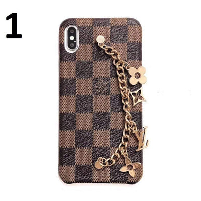 HypedEffects louis vuitton Leather Phone Cases With Straps for iPhone 14