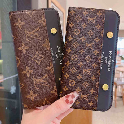 HypedEffects Louis Vuitton Leather Wallet for iPhone