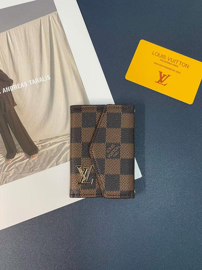 HypedEffects Louis Vuitton Monogram and Checkered Credit Card Holders wallet with LV Logo