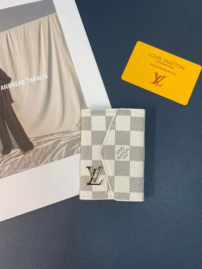 HypedEffects Louis Vuitton Monogram and Checkered Credit Card Holders wallet with LV Logo