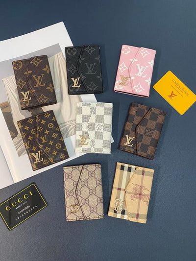 HypedEffects Louis Vuitton Monogram and Checkered Credit Card Holders wallet with LV Logo