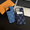 HypedEffects Louis Vuitton Monogram Denim iPhone Case with Card Holder