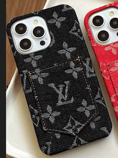 HypedEffects Louis Vuitton Monogram Denim iPhone Case with Card Holder