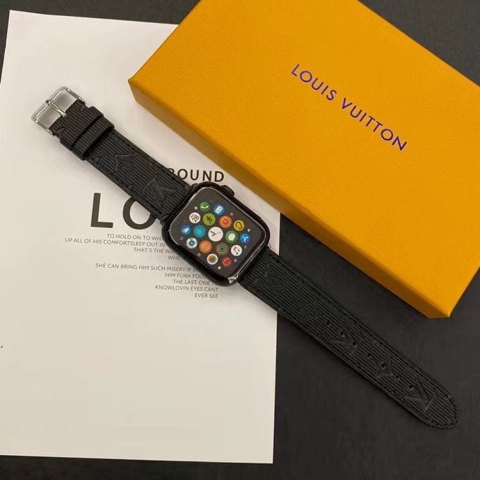 HypedEffects louis vuitton Monogram Embossed Apple Watch Bands