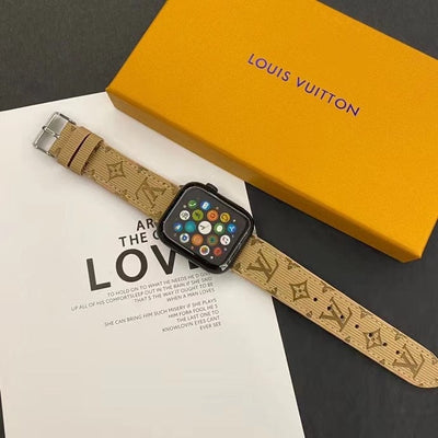 HypedEffects louis vuitton Monogram Embossed Apple Watch Bands