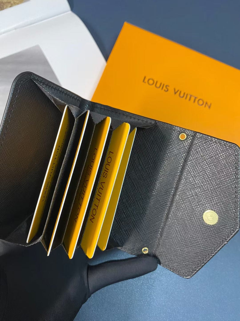 HypedEffects louis vuitton Monogram Embossed Credit Card Holders Wallet with louis vuitton Logo