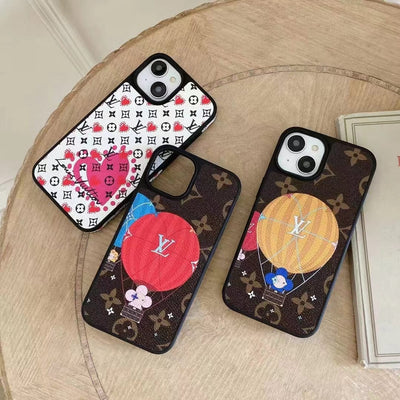 HypedEffects louis vuitton Monogram Hot Air Balloon and Heart Print iPhone Cases