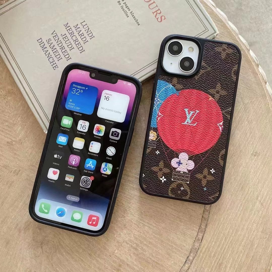 HypedEffects louis vuitton Monogram Hot Air Balloon and Heart Print iPhone Cases