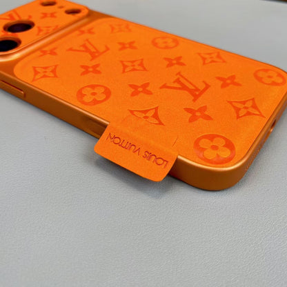 HypedEffects louis vuitton Monogram Leather Card Holder Phone Case for iPhone 14 to iPhone 17 Pro Max